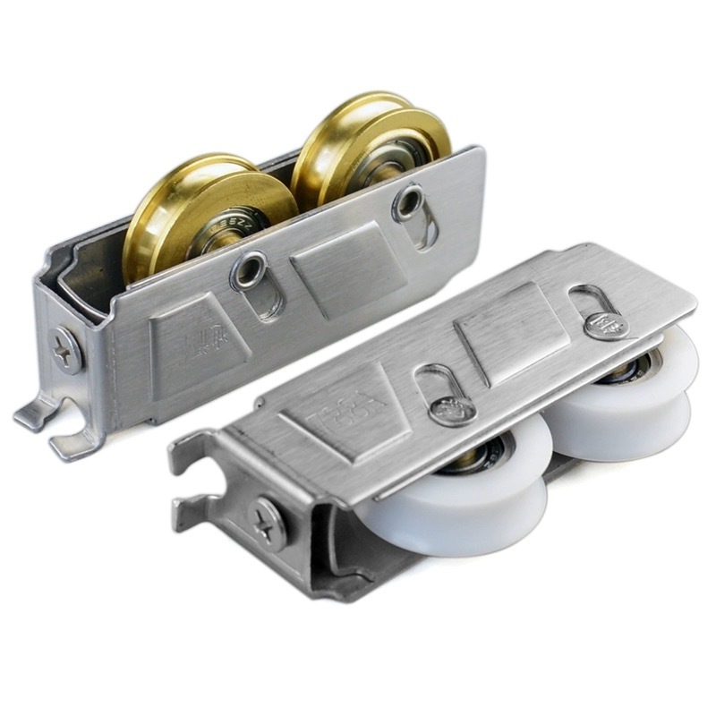 hanging sliding door wheels Aluminum alloy door and window pulleys stainless steel door and window pulleys