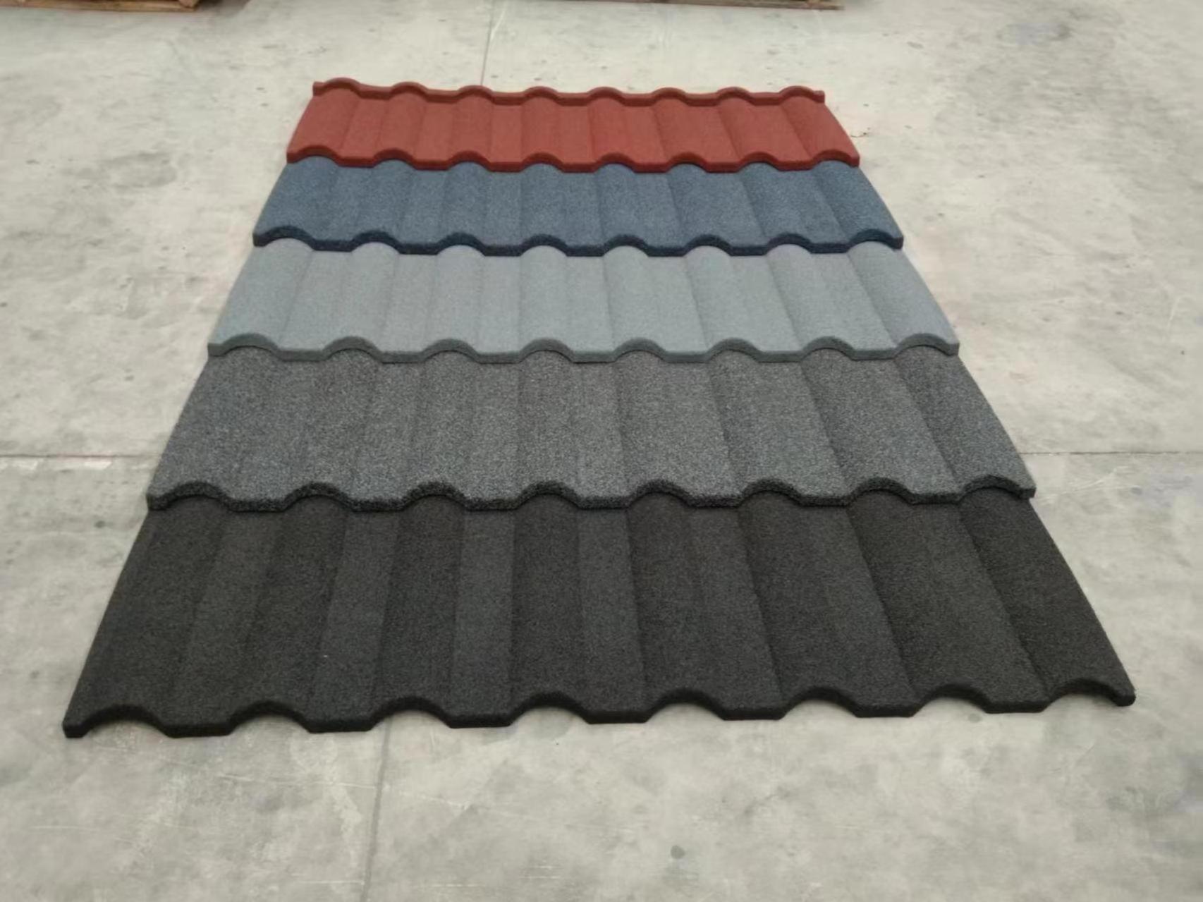 High quality stone+metal coating for roof tiles and colored metal stone for roofs