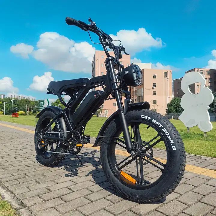 2023 Electric Bike Ready Stock Electrically Mountain Fatbike Eu Cheap 20inch Fat Tire Ebike Motorcycles Electric Bike Factory