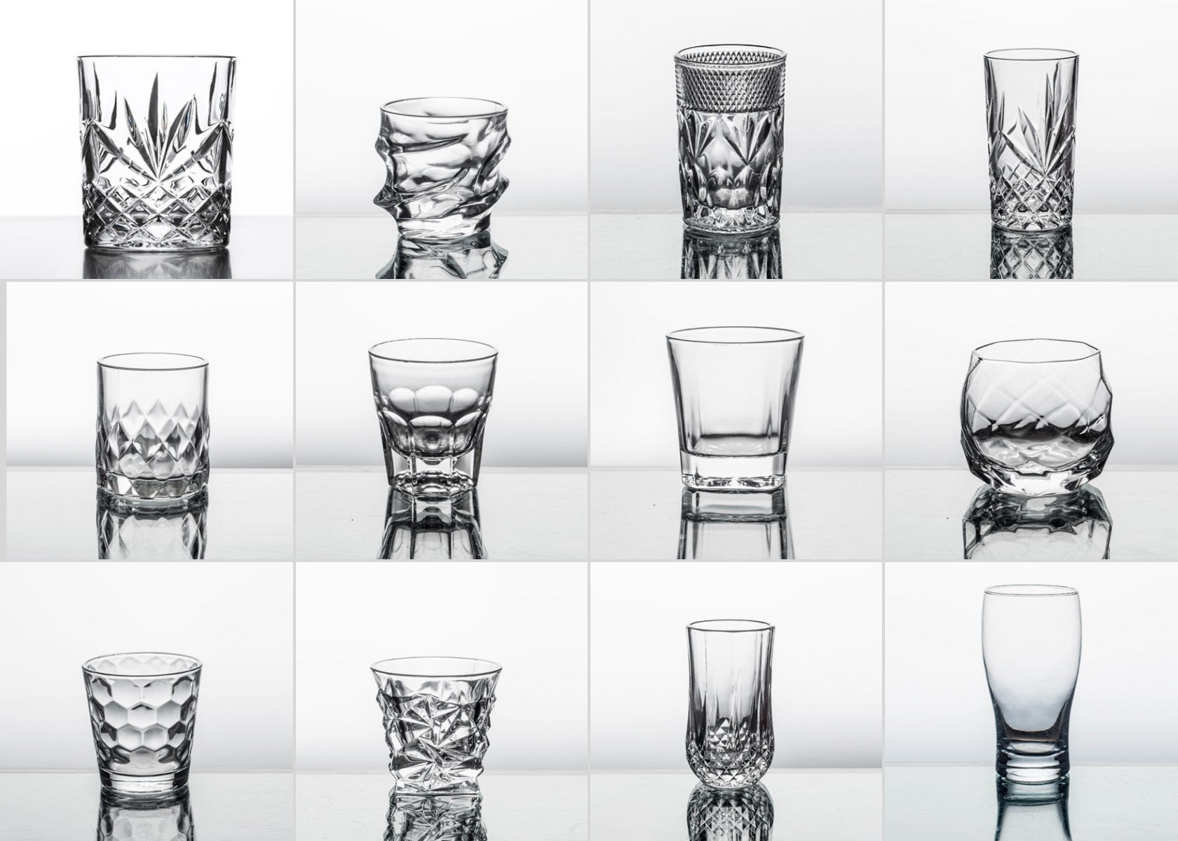 SHENGXI Old Fashioned Clear Personalized Whiskey Tasting Glasses