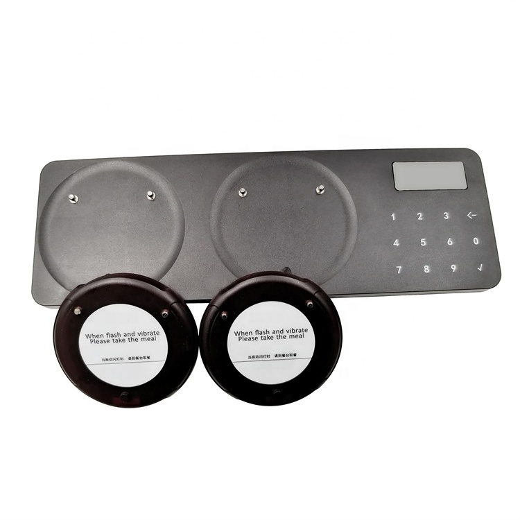 Free Logo Customize Cafe Queue 20 Pcs Mini Waterproof Buzzer Wireless Waiter Calling System Vibrating Coaster Pager Restaurant