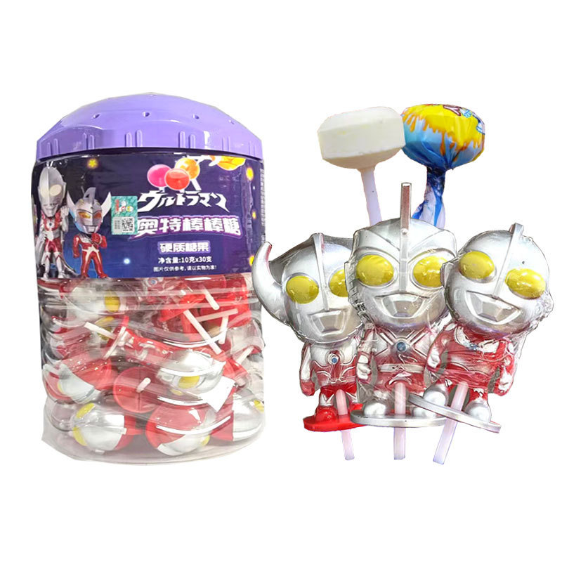 The Hot Ultraman Toy Lollipop  Sweet Toy Candy Play Fun Lollipops for Children