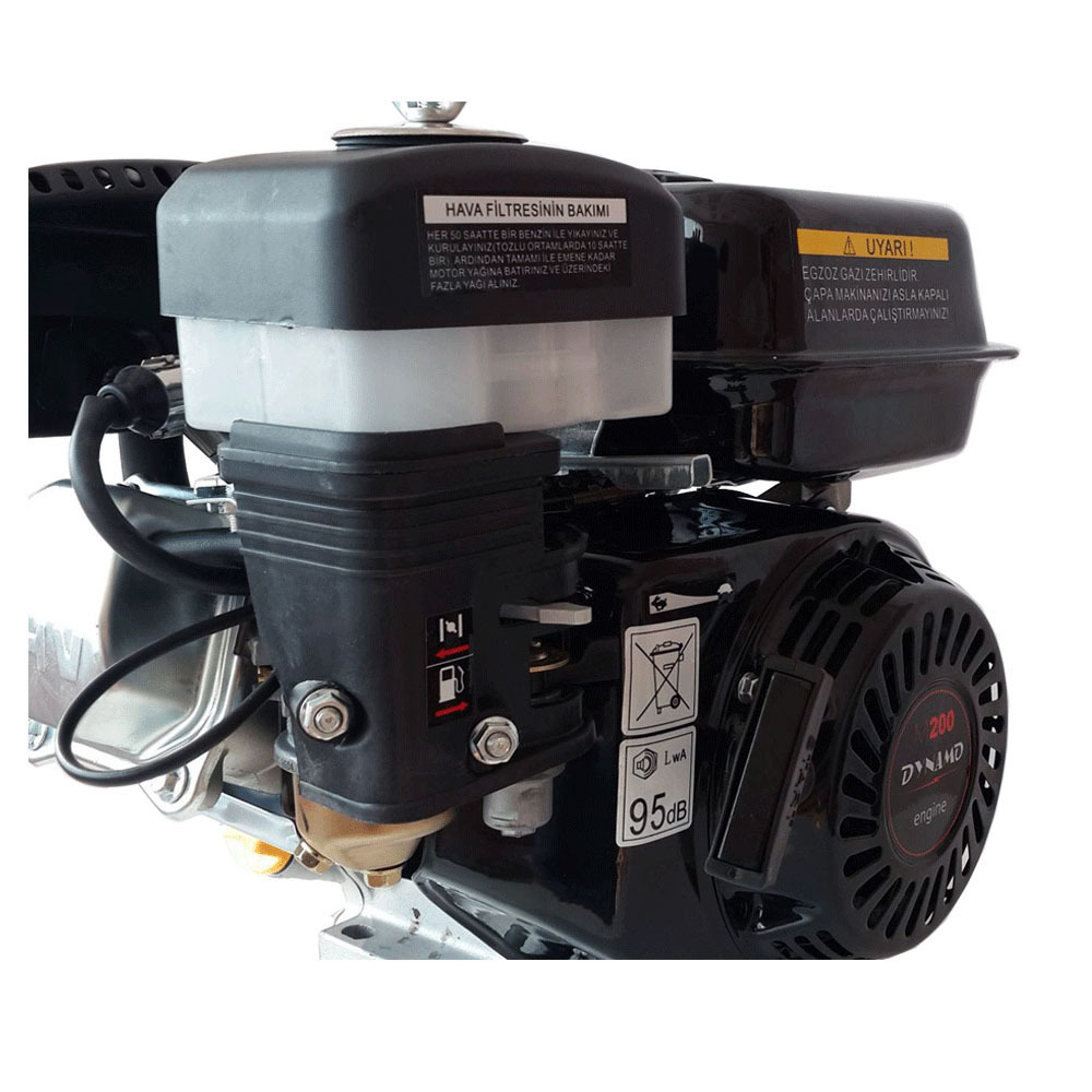 Horizontal shaft 15hp 4 stroke air cooled diesel engine