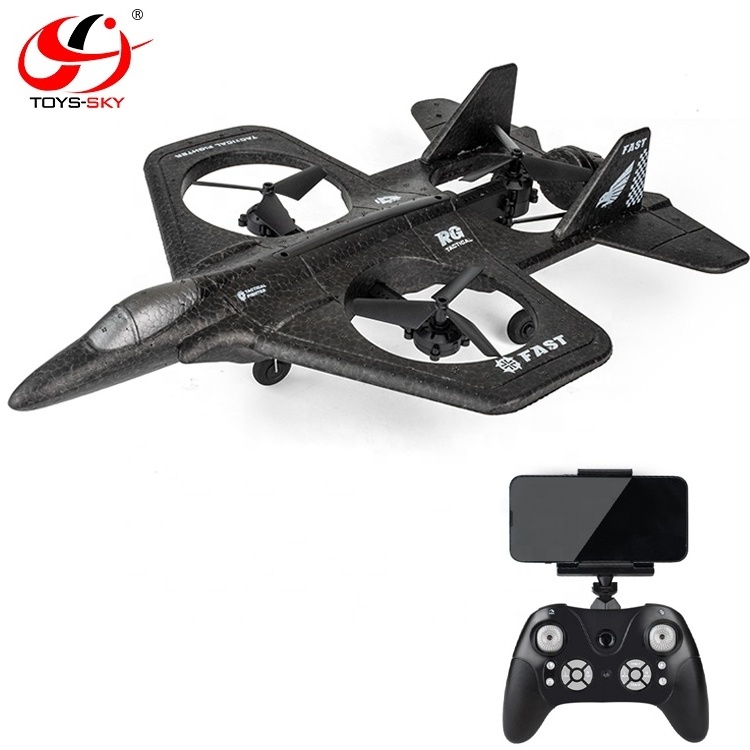 New 2.4Ghz wireless four axis aircraft drone flying foam fighter remote control toy airplane with Camera