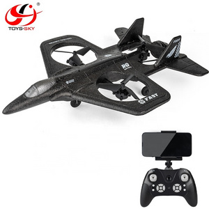 New 2.4Ghz wireless four axis aircraft drone flying foam fighter remote control toy airplane with Camera