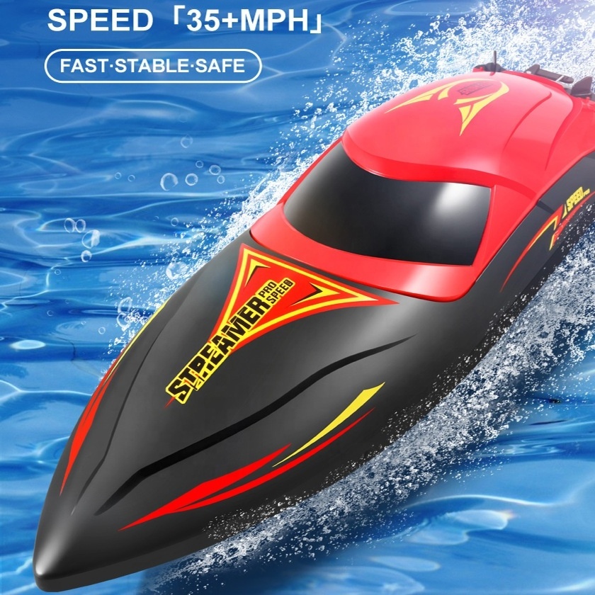 Newest 2.4G Atomic Brushless RC Racing Speed Boat 30mph Electronic Remote Control Boat High Speed for Swimming Pool and Lakes