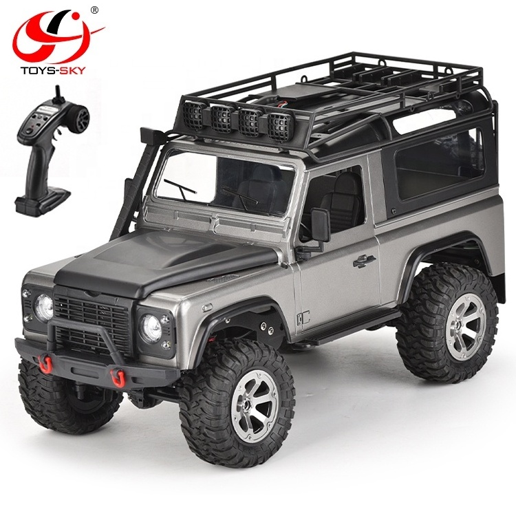 D90 2.4G 1:12 Full Scale Climbing Vehicle 4WD Crawler LED Lights Remote Control RC Car 4x4 High Speed Off Road Toy Car VS MN-99S