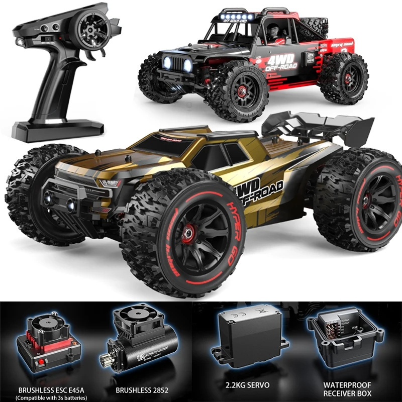 MJX Hyper Go 14209 RC Car 4WD 1/14 Brushless Motor 43KM/H Remote Control Off-Road Racing Drift Desert Car