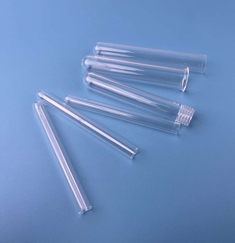 High quality hot sale ball shape end cloded  quartz test tube quartz pipes clear quartz glass test tube