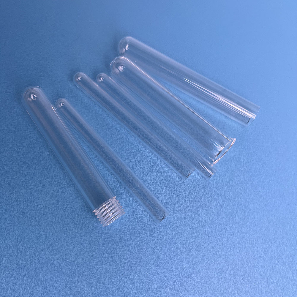 High quality hot sale ball shape end cloded  quartz test tube quartz pipes clear quartz glass test tube