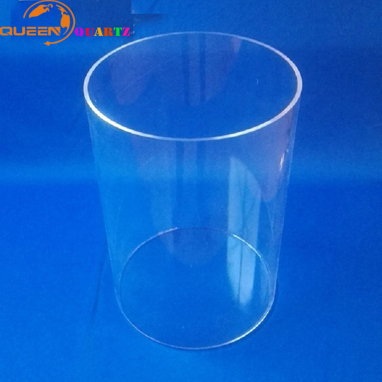 High quality surface Manufacture Deep process large size diameter clear quartz pipe