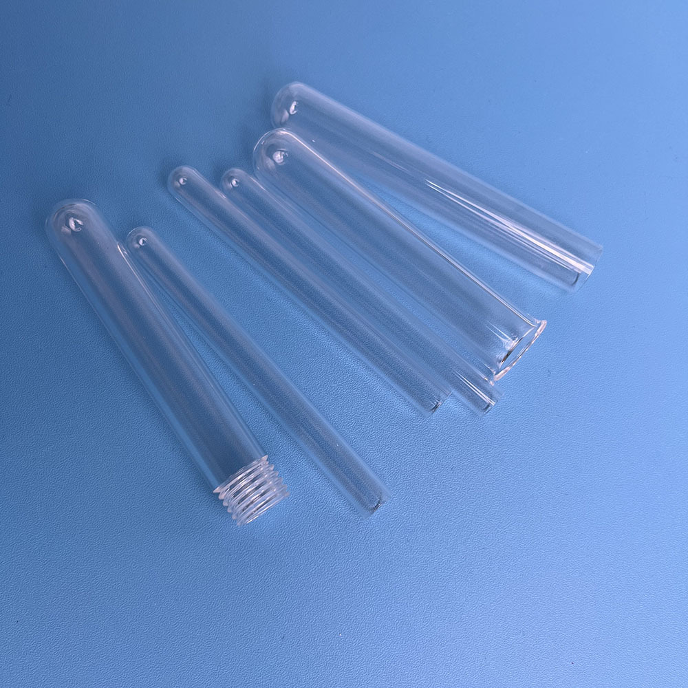 High quality hot sale ball shape end cloded  quartz test tube quartz pipes clear quartz glass test tube