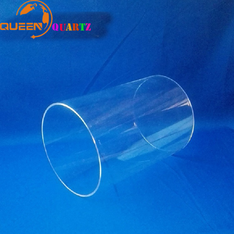 High quality surface Manufacture Deep process large size diameter clear quartz pipe