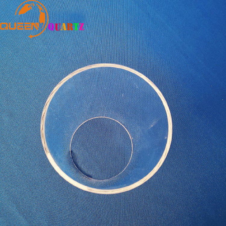 High quality surface Manufacture Deep process large size diameter clear quartz pipe