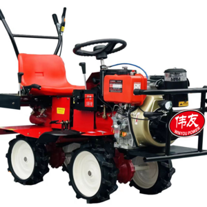 High quality 406cc ride on cultivator rotary tiller garden mini tractor agriculture equipment with hitching tool on sale