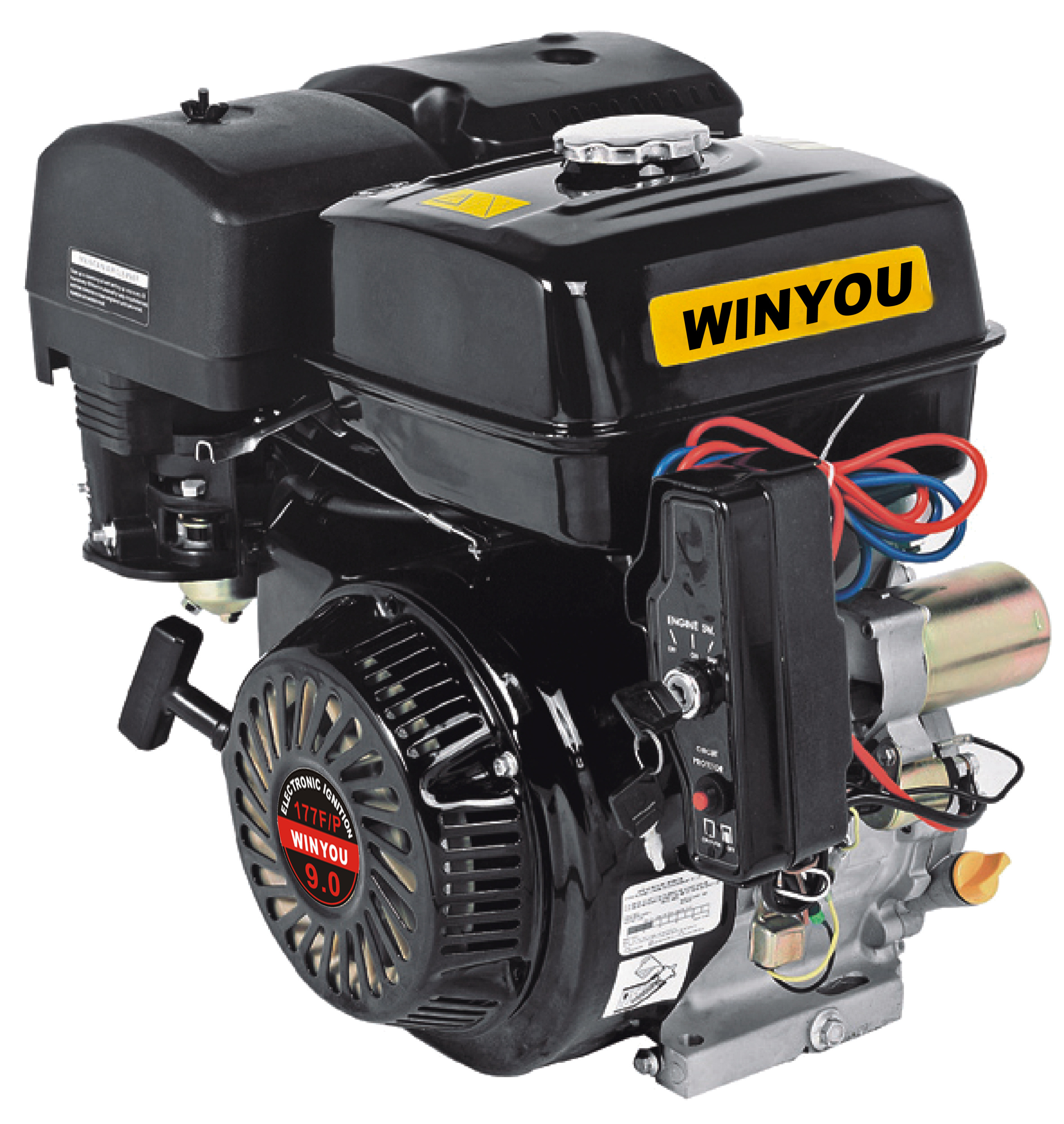 9.0 HP horizontal Shaft Gasoline Lawn Mower Engines model WY177F/WY177FE