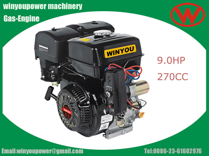 electric start air cooled small petrol gasoline engine 9hp