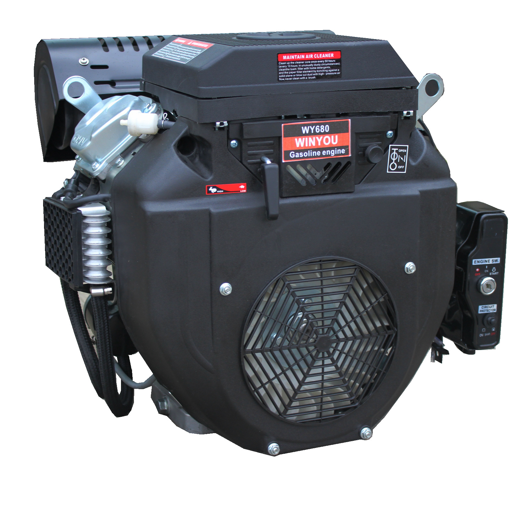 Winyou Power 22hp 26hp Gasoline Engine 680cc 720cc OHV Air Cooled 4 Cylinder V Twin Gasoline engine