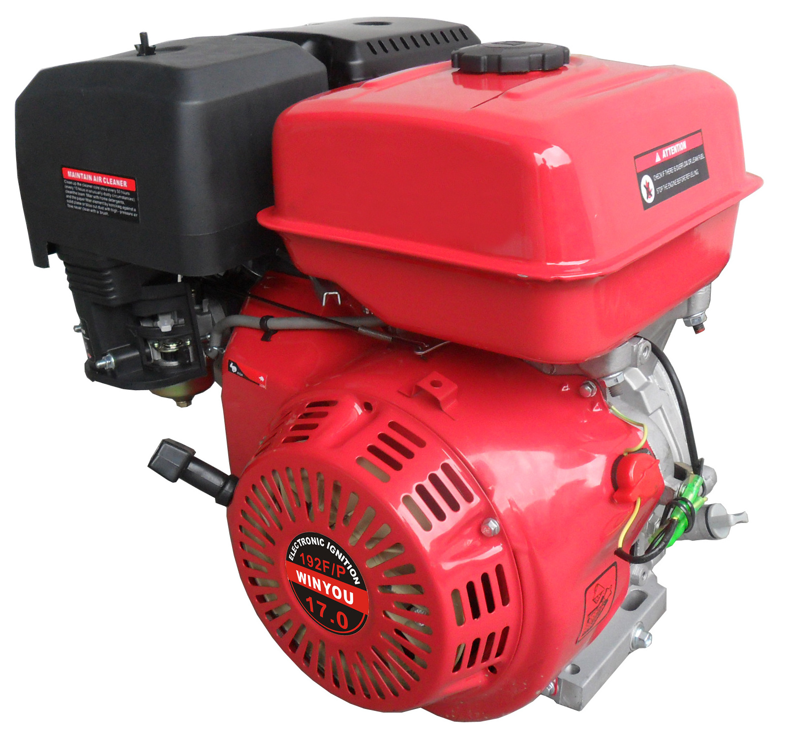 17HP  4 stroke petrol gasoline machinery engines with power sprayers