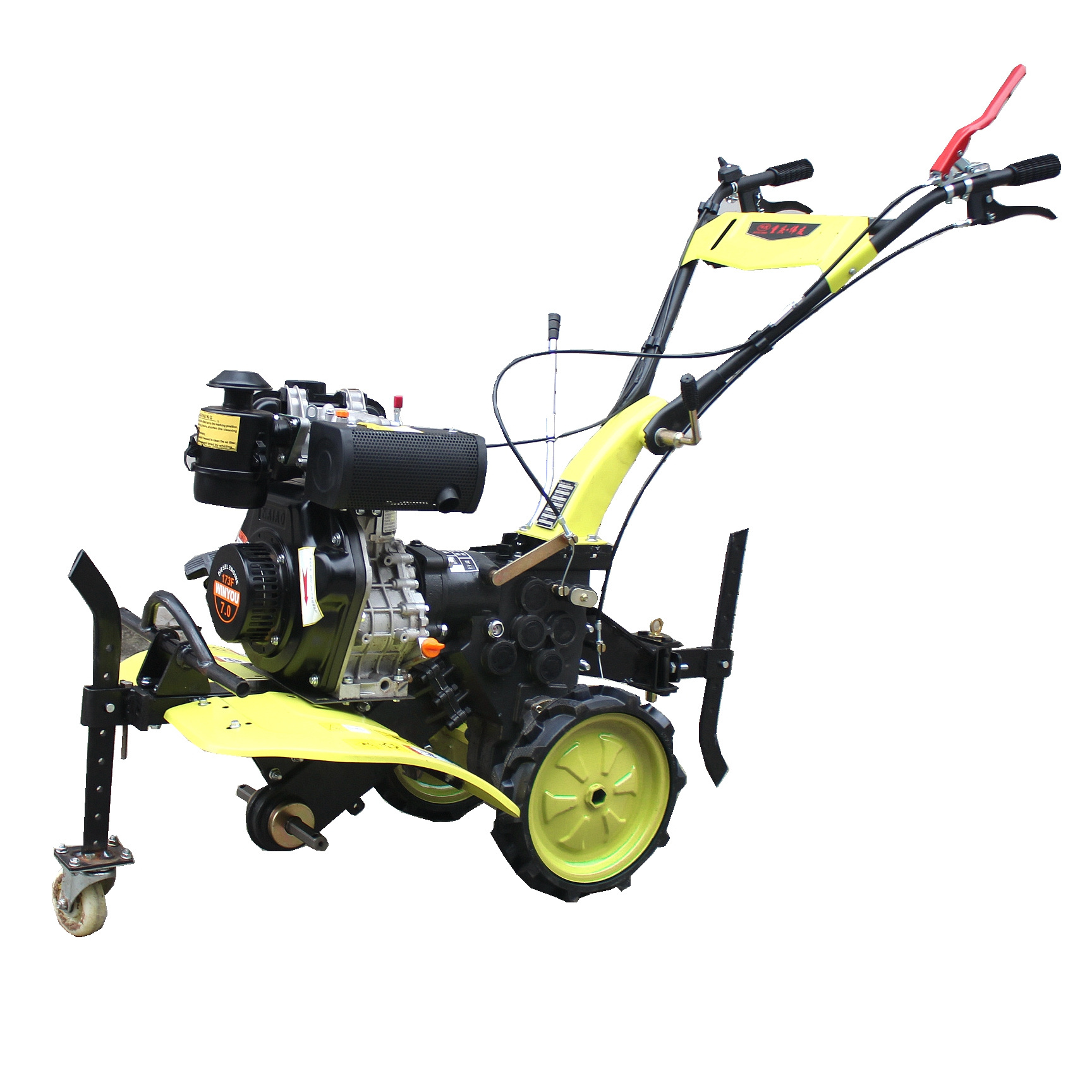 Mini Tiller Agricultural Machinery Equipment Diesel Cultivator Motocultor Four Wheel Gasoline Power Walking Tractor