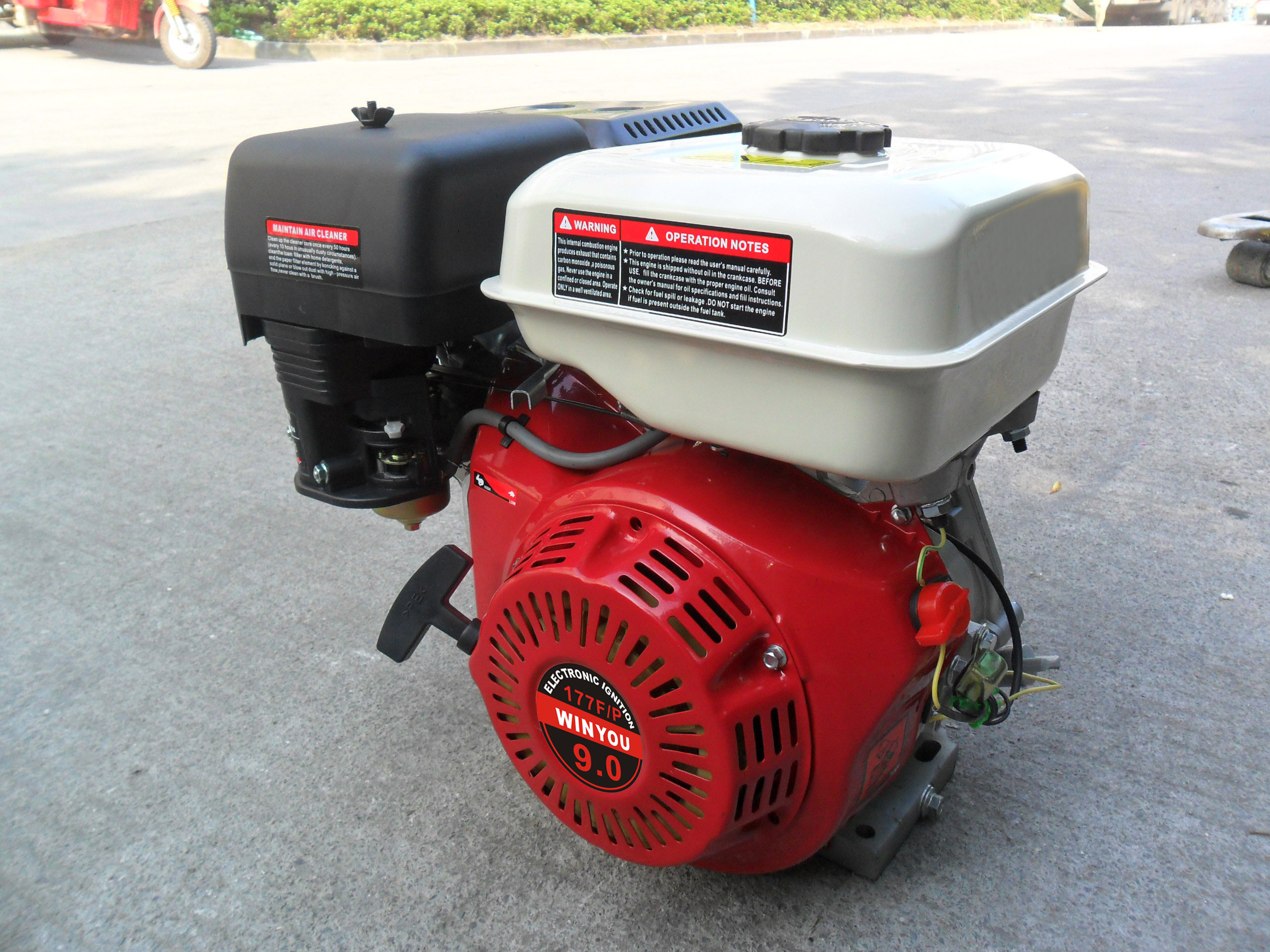 9.0 HP horizontal Shaft Gasoline Lawn Mower Engines model WY177F/WY177FE