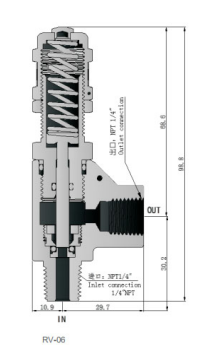 Factory Price Pneumatic stander316 material 1/4inlet outlet  Water Valve High Pressure Regulator Safety Relief Valve