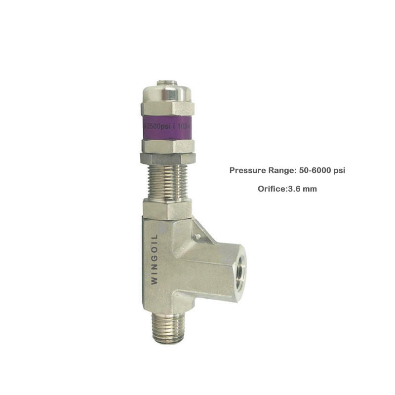 Factory Price Pneumatic stander316 material 1/4inlet outlet  Water Valve High Pressure Regulator Safety Relief Valve