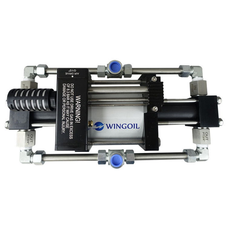 60-80 Bar High Flow Double Acting Air Driven Hydraulic Pressure hydrotest Pump