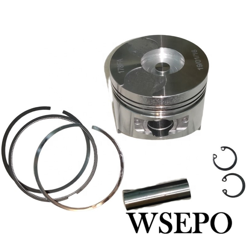 Piston Kit Including Pin Rings Circlip For 178FA 6HP 4 Stroke Air Cool Single Cylinder Diesel Engine