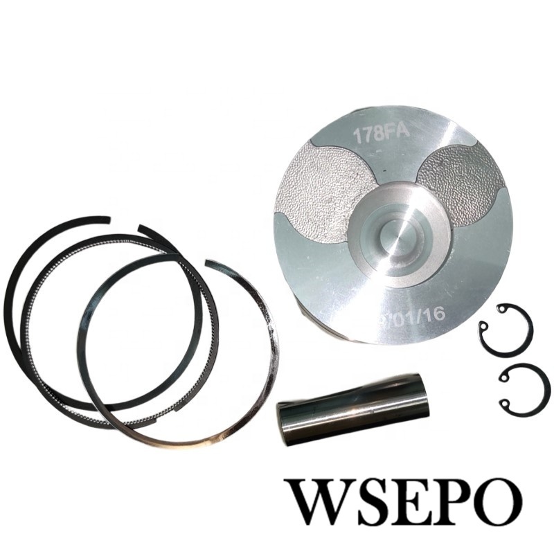 Piston Kit Including Pin Rings Circlip For 178FA 6HP 4 Stroke Air Cool Single Cylinder Diesel Engine