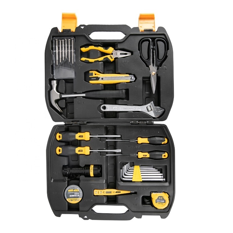 Deli Tools DL5963 27pcs home repair hand tools construction household tool set