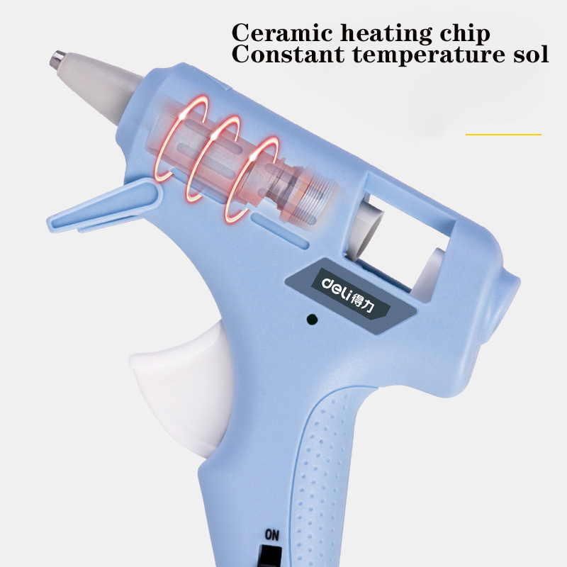 Wholesale price 20W power energy-saving and electricity-saving hot melt glue gun 10 glue sticks 7mm ceramic heating glue guns