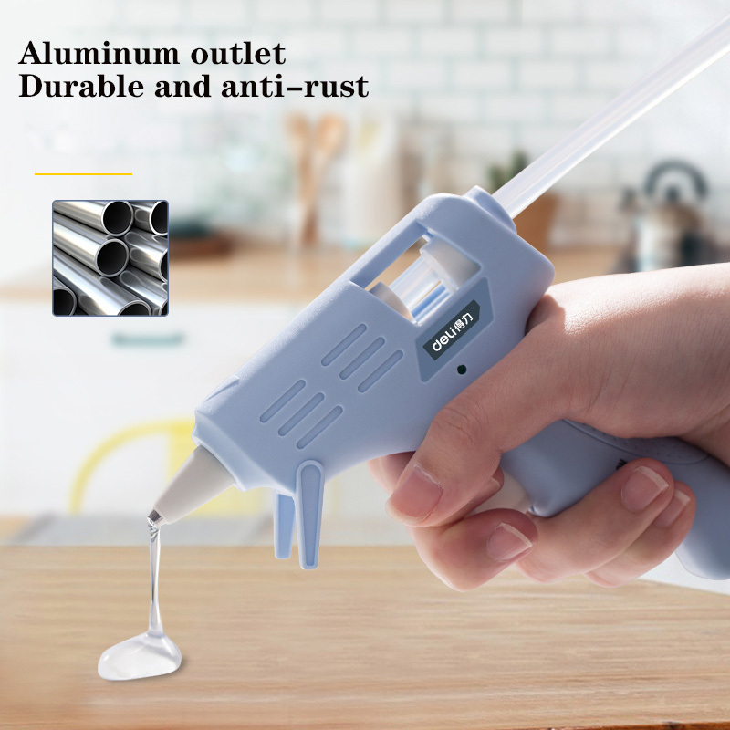 Wholesale price 20W power energy-saving and electricity-saving hot melt glue gun 10 glue sticks 7mm ceramic heating glue guns