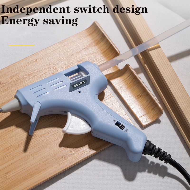 Wholesale price 20W power energy-saving and electricity-saving hot melt glue gun 10 glue sticks 7mm ceramic heating glue guns