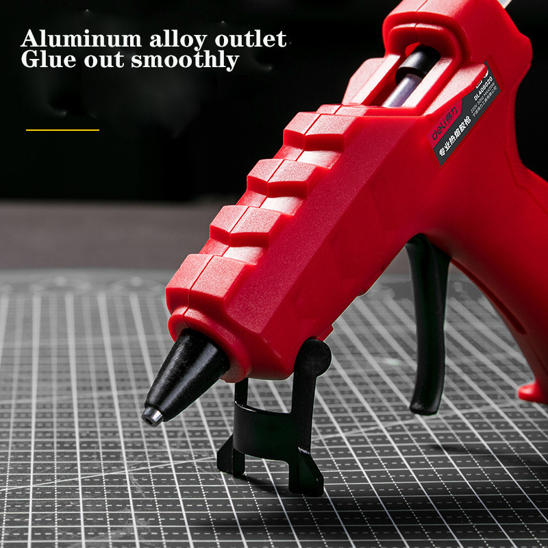 Energy-saving and labor-saving red plastic 20W hot melt glue gun machine PTC heater with independent switch