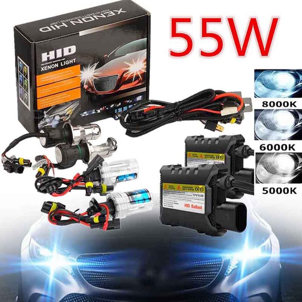 55W car bulb xenon lamp kit HID car lights headlights H1H7H4 bmw e70 headlight mercedes w203 car accessories