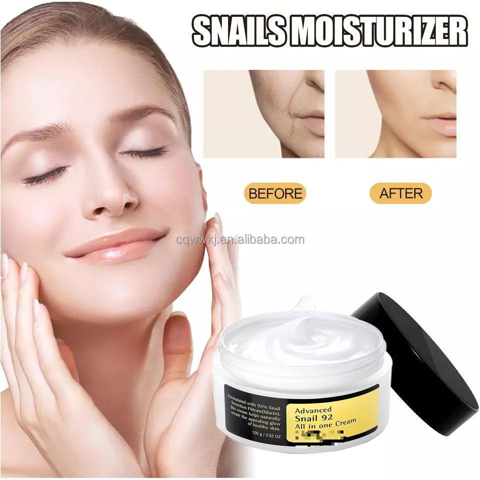 Korean Beauty Products COSR X Advanced Snail mucin 92 Cream - Intensive Moisturizing and Whitening Facial Cream