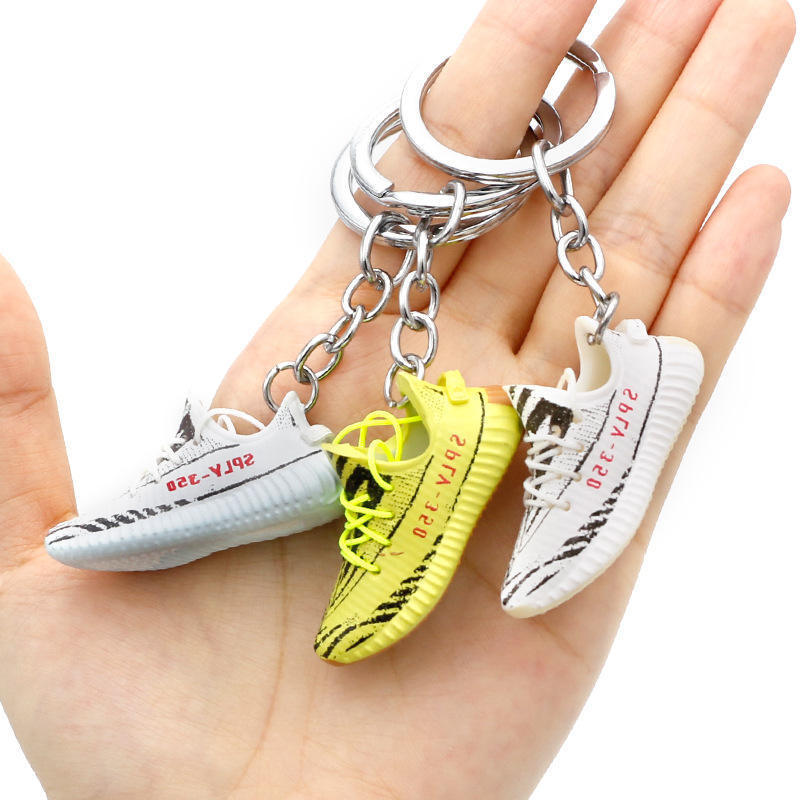 Wholesale 3D Mini YZY 700 350 v2 AJ1 OW Shoes Sneaker Keychain