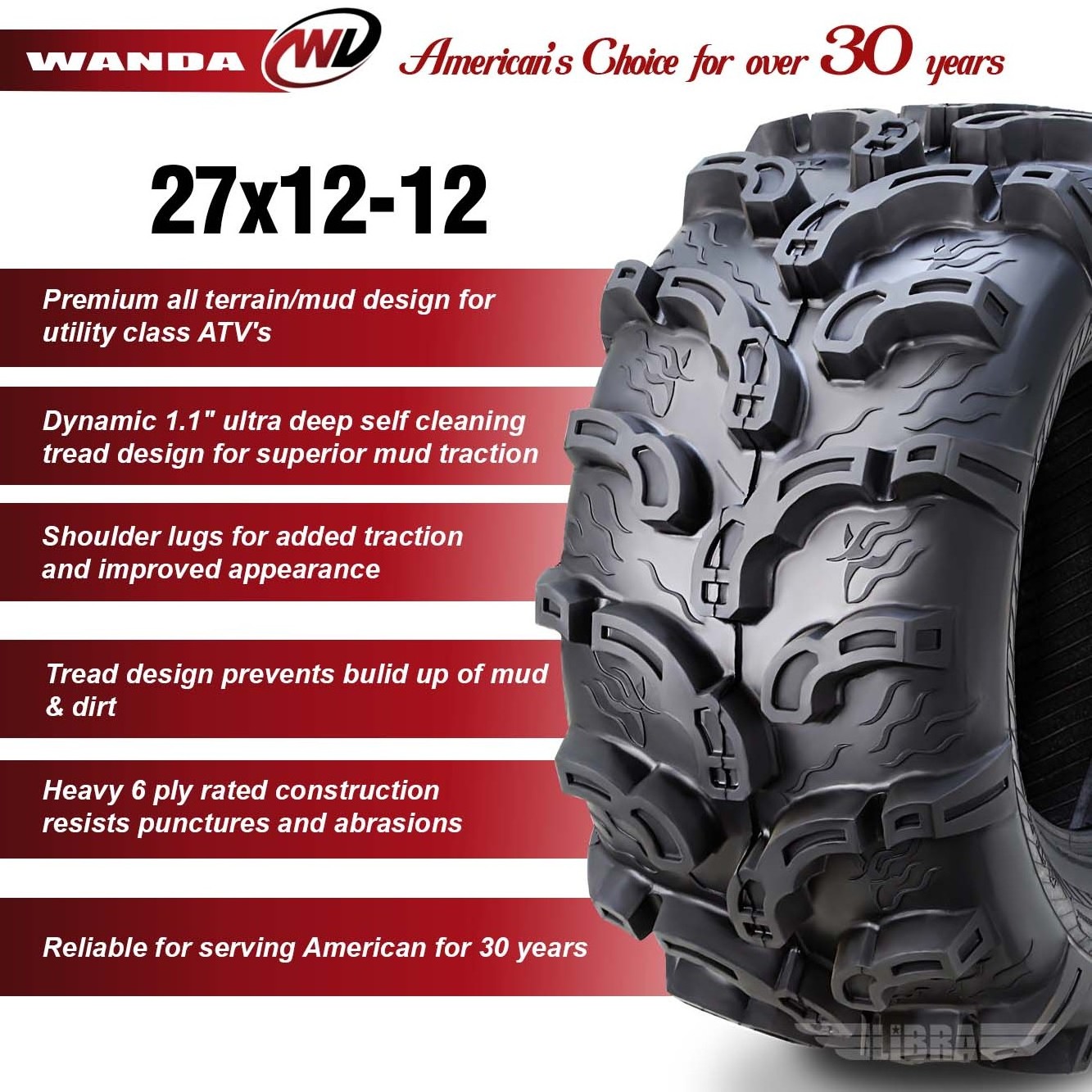 KTA Hot wheels 27X12-12 Cheap Price ATV Tire Manufacture Motorcycle wheels Mud tires ATV and UTV tires