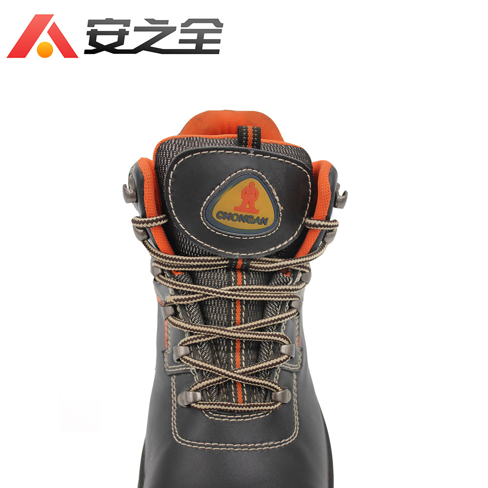 Cheap Rubber Outsole Leather Anti Acids Work Safety Shoes