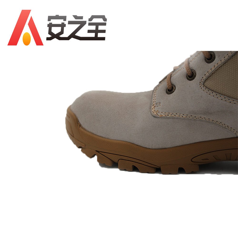 Pop British Anti-smash Full Grain Leather Work Safety Boots