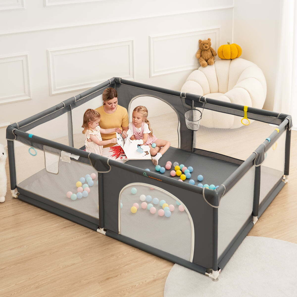 Portable Kids Cage Baby Square Play Yard Playpen Creeping Folding Mat Corralitos De Bebe Playpen for Baby Kids