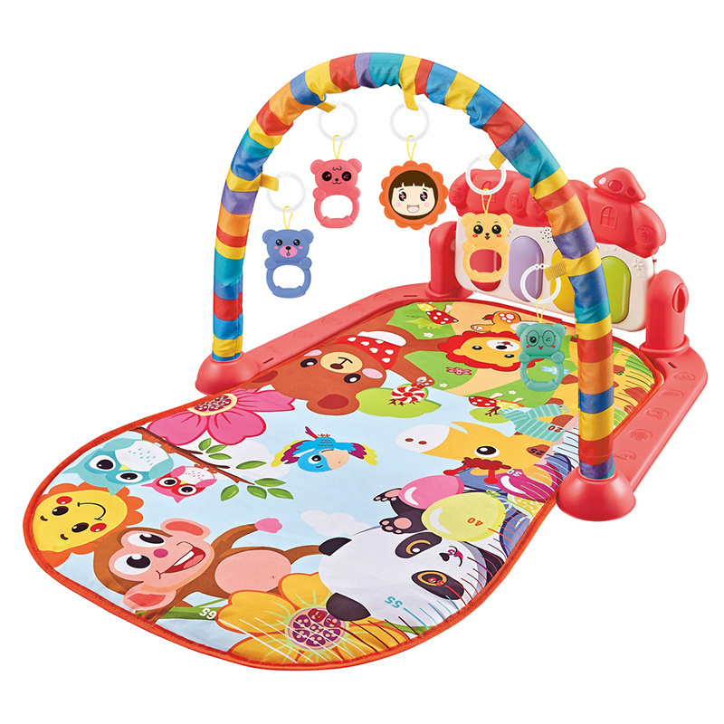 Inflatable Play Mat Newborn Boys Girls Baby Activity Gym Mats Musical Pedal Piano Folding