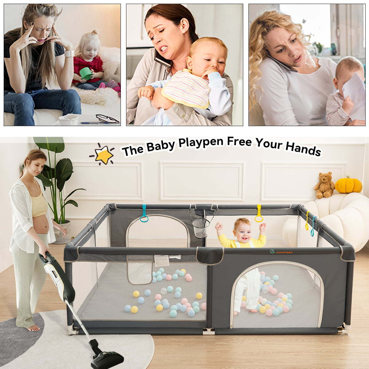 Portable Kids Cage Baby Square Play Yard Playpen Creeping Folding Mat Corralitos De Bebe Playpen for Baby Kids