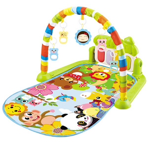 Inflatable Play Mat Newborn Boys Girls Baby Activity Gym Mats Musical Pedal Piano Folding