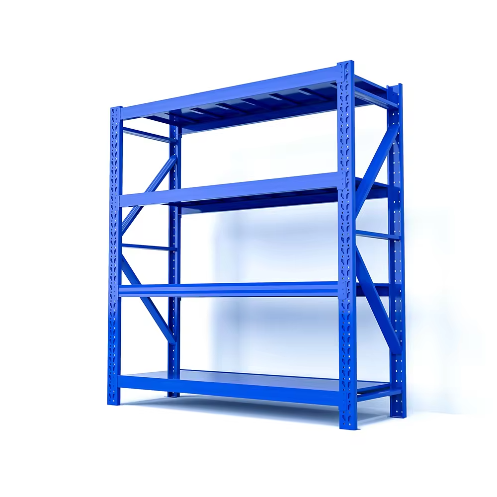 Customized Storage Rack Systems Adjustable Utility Shelves 4 Tier Laminated Metal Shelf