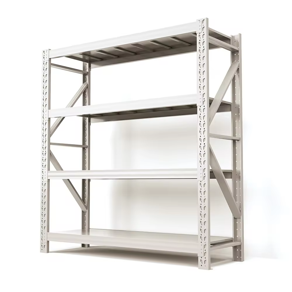 Customized Storage Rack Systems Adjustable Utility Shelves 4 Tier Laminated Metal Shelf