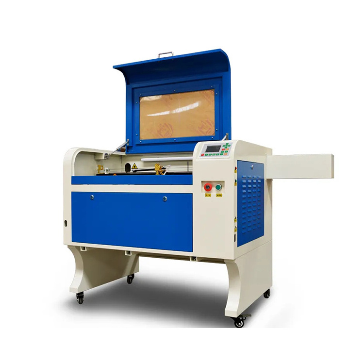 CNC CO2 6040 Laser Engraving and Cutting Machine for Wood Leather Jewelry Plastic Shoes with Pump and Motor Supports Las DXF