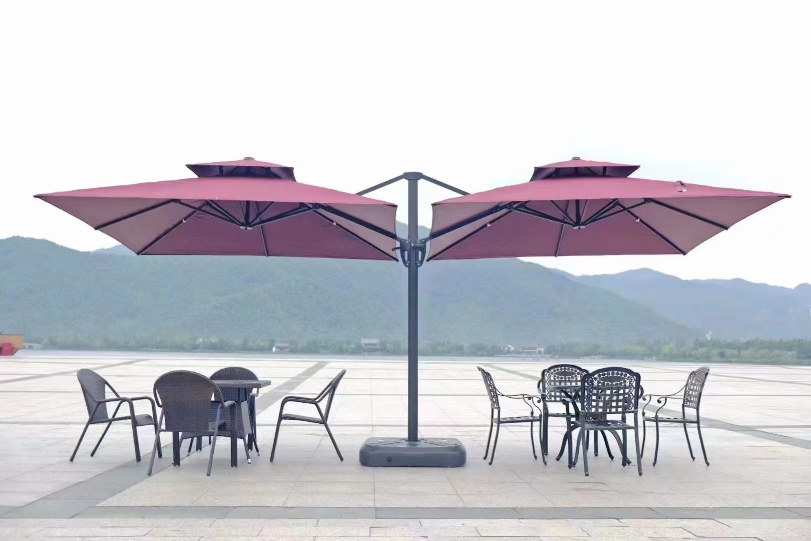 Garden Patio Umbrella Restaurant Cafe Hotel Luxury Outdoor Beach Large Patio umbrella Garden Parasol Sun Roman Umbrella