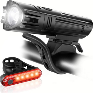 Hot Bicycle 2000mA tail lights cycling rechargeable led bike front head light set bicycle for light